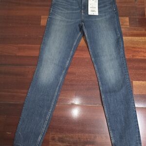 Zara Dark Blue Denim Pants